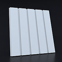 Декоративная 3Д панель «Рейка Широкая» 500х500 мм